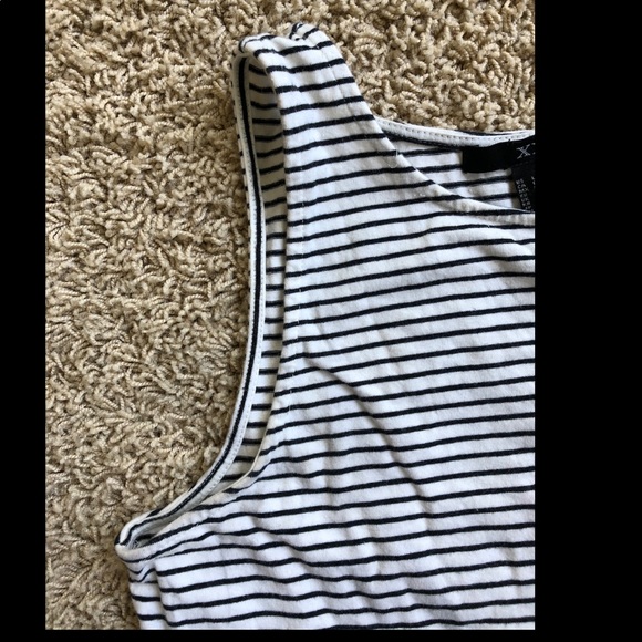 F21 soft stripe pattern crop top sz L - Picture 11 of 14